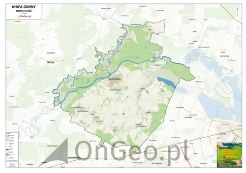 Mapa gminy Nowogród